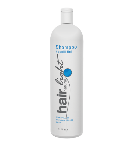 .HC HL Шампунь для большего объема волос 1000мл "Hair Natural Light Shampoo Capelli Fini"